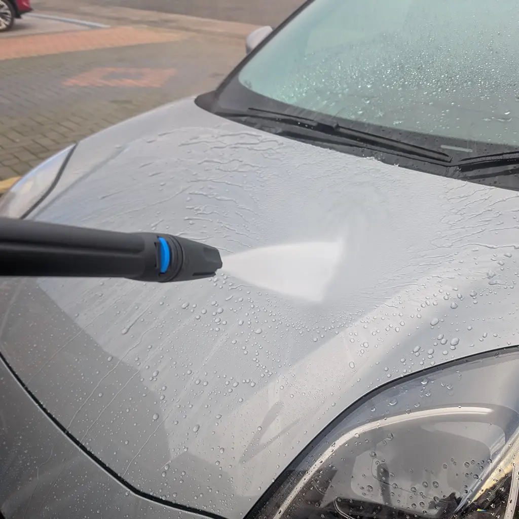 Nilfisk Core 150 pressure washer unit showing branding and overall build