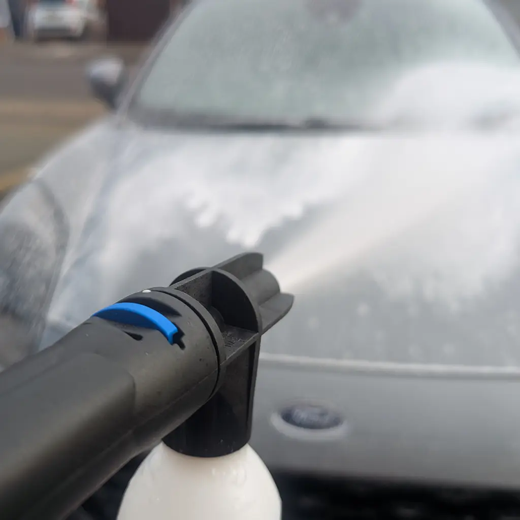 Nilfisk Core 150 pressure washer unit showing branding and overall build